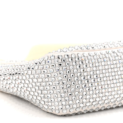 Prada Satin Crystal Mini Re-Edition 2000 Bag White 9 of 10