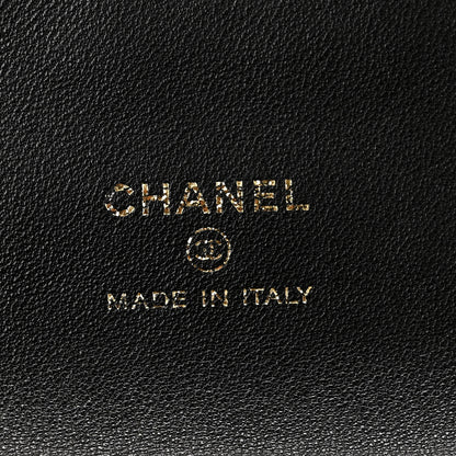 Chanel Shiny Crumpled Calfskin Large 31 Pouch Black 6 of 7