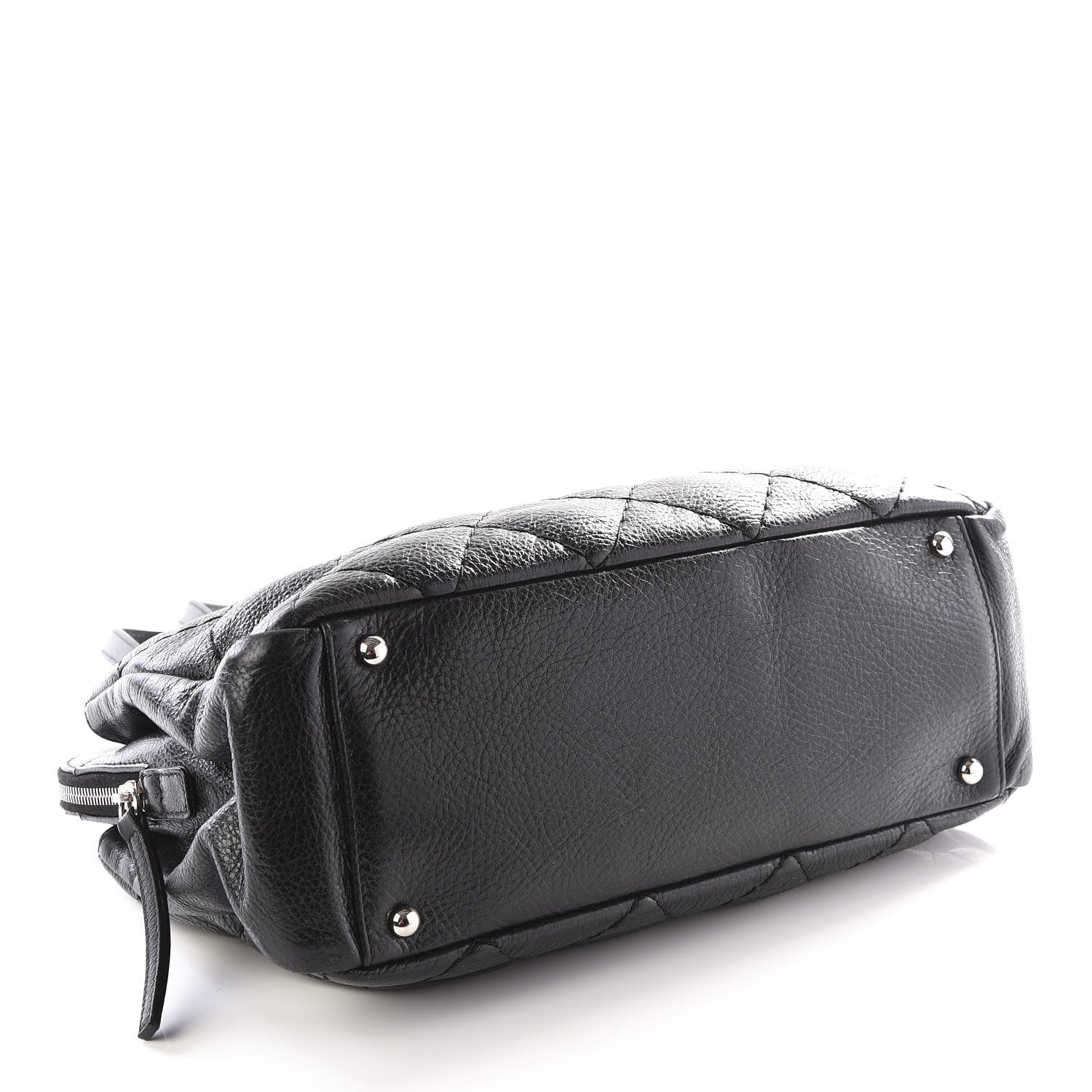 Chanel Glazed Calfskin On the Road Zip Tote Black 3 of 11