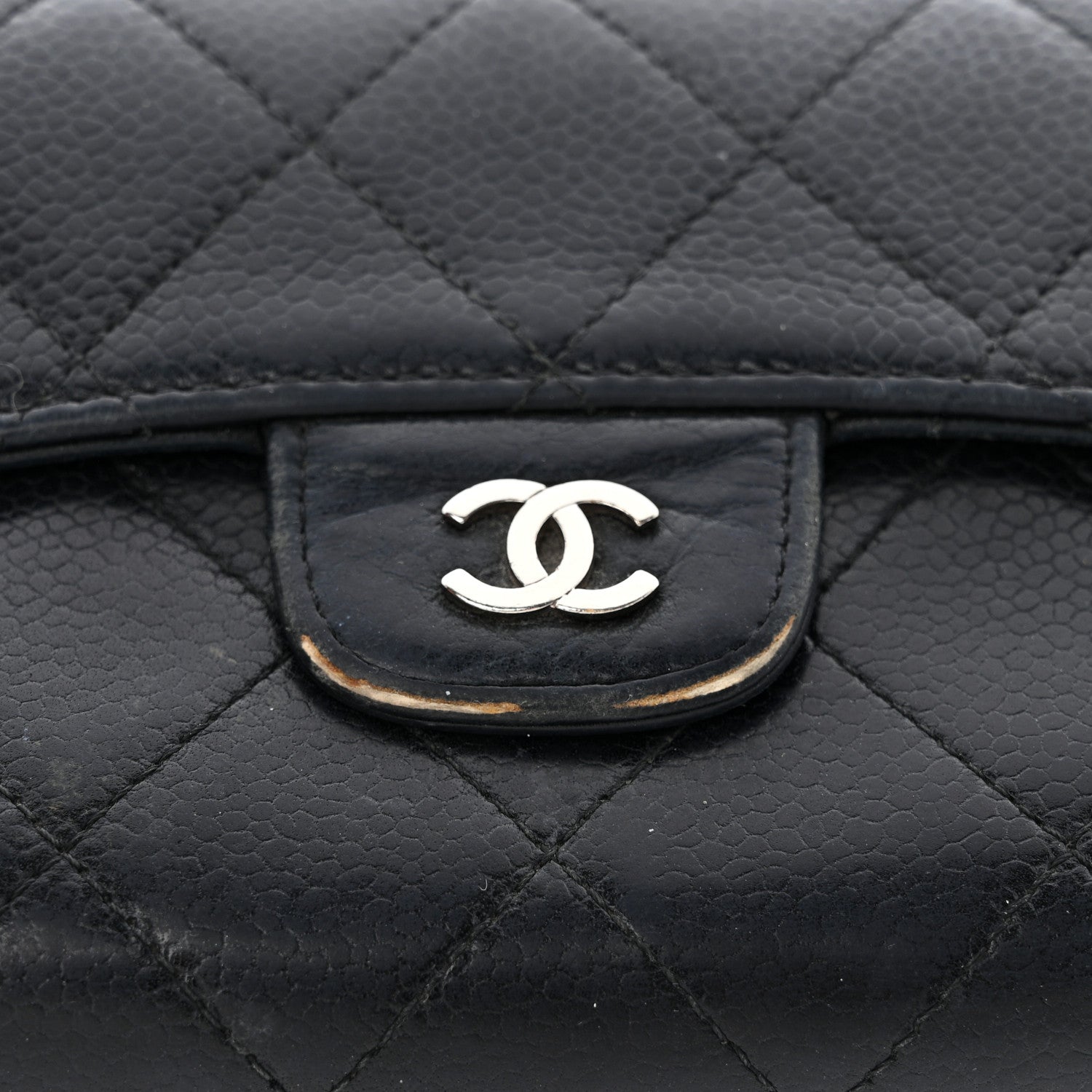 Chanel Caviar Quilted Large Flap Wallet Black 17 of 20