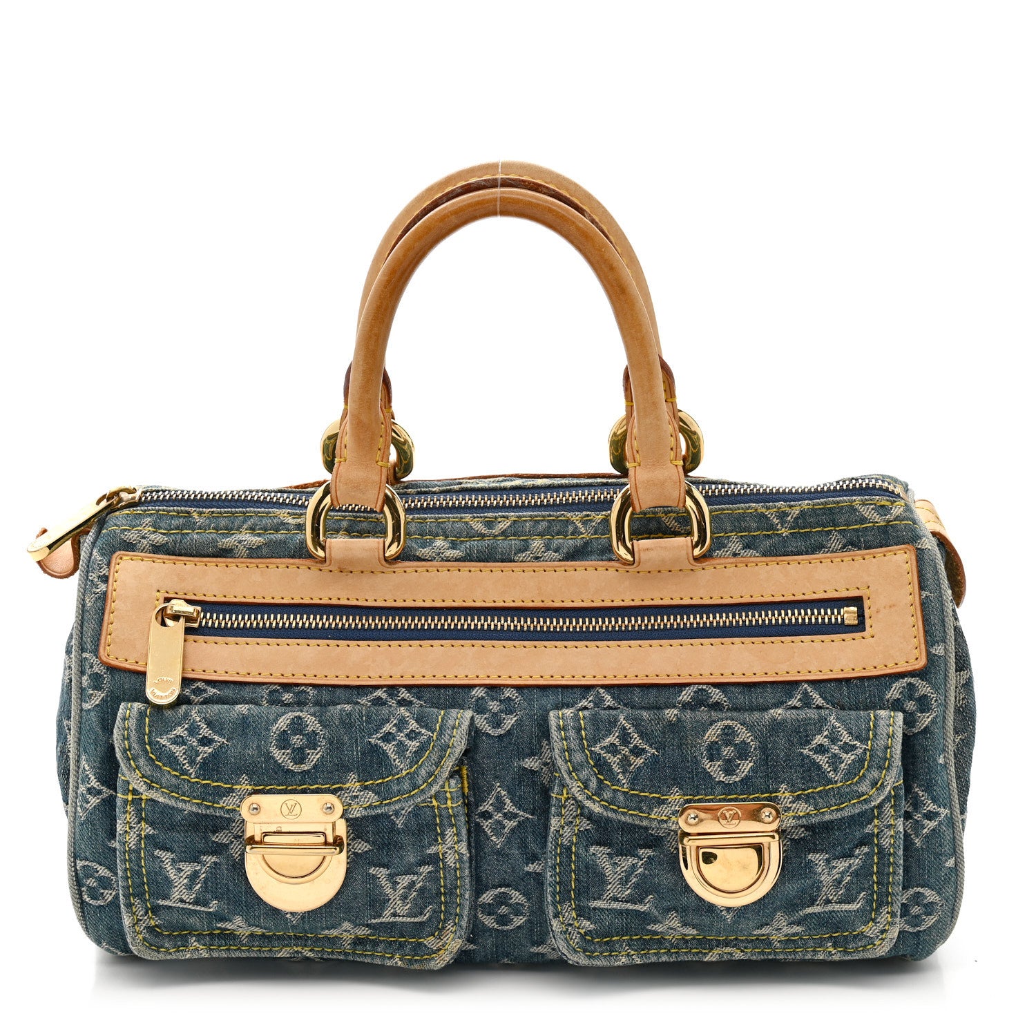 Louis Vuitton Monogram Denim Neo Speedy Blue 1 of 19
