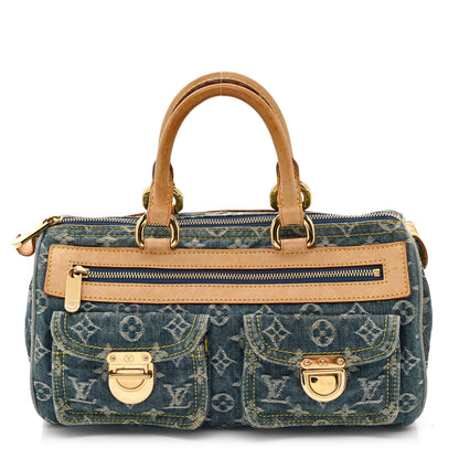 Louis Vuitton Monogram Denim Neo Speedy Blue 1 of 19