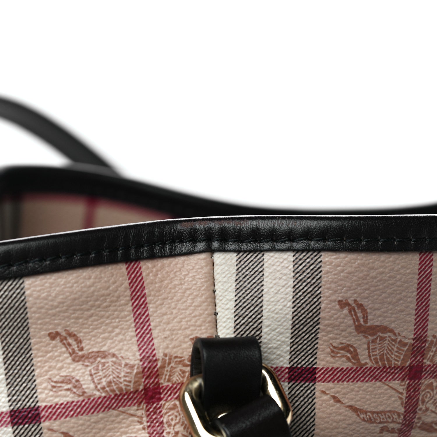 Burberry Haymarket Check Small Canterbury Tote Chocolate 13 of 14