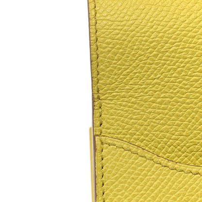 Hermes Epsom Constance Short Wallet Lime 10 of 14