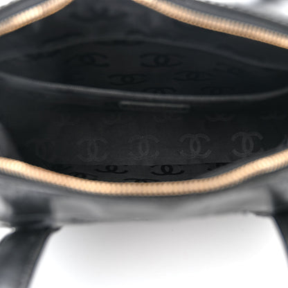 Chanel Calfskin Stitch Surpique Bowler Black 6 of 15