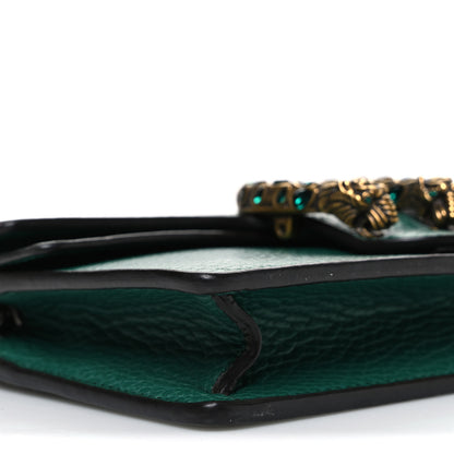 Gucci Calfskin Super Mini Dionysus Shoulder Bag Emerald 8 of 9