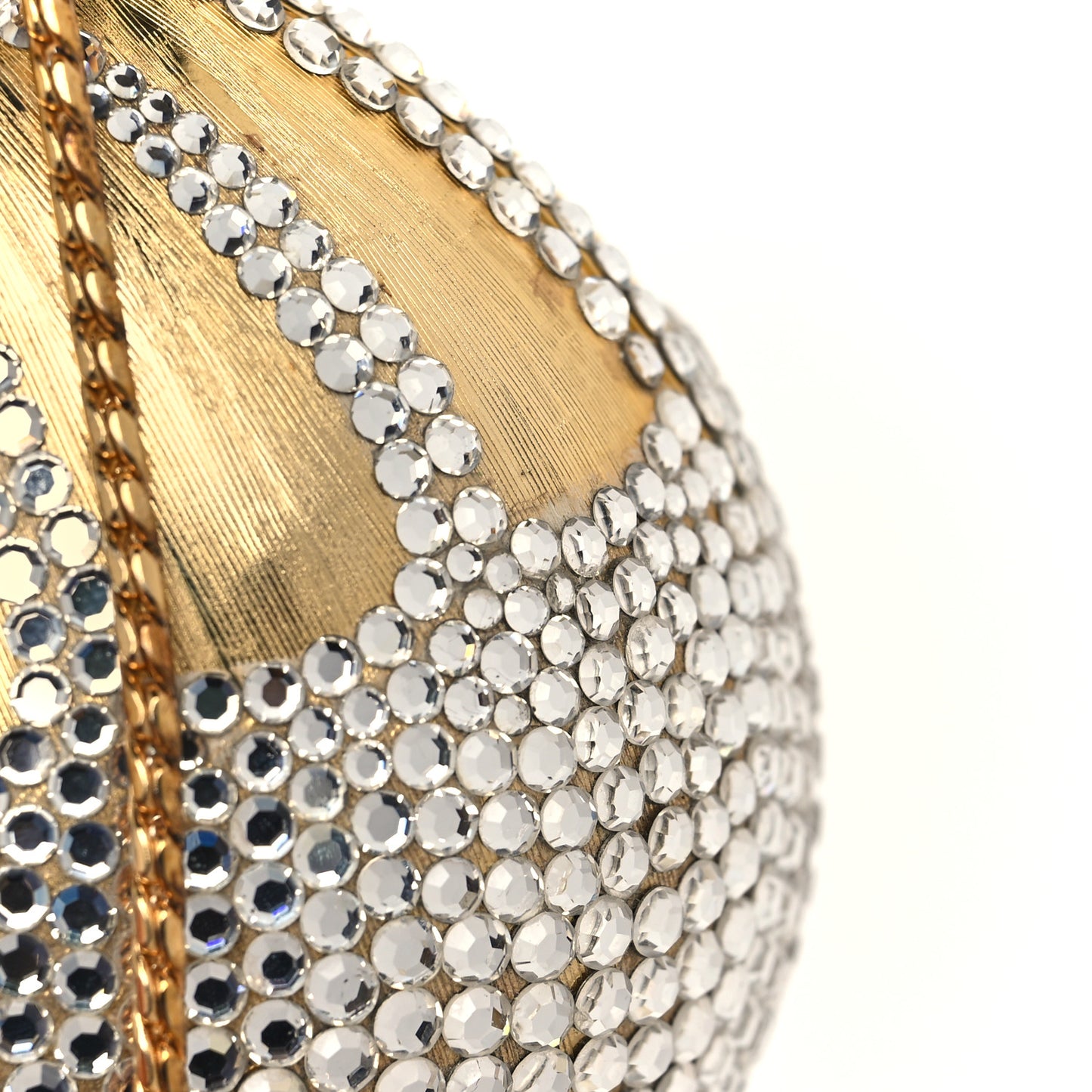 Swarovski Crystal Chatelaine Minaudiere Gold