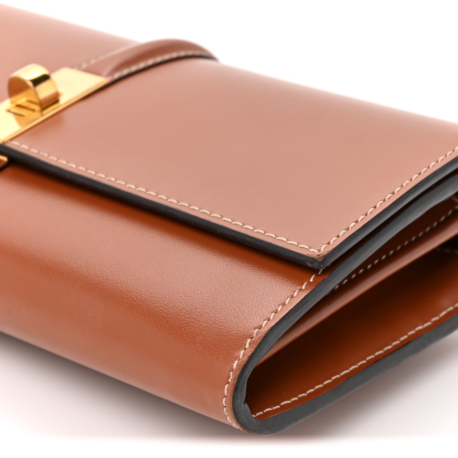 Celine Satinated Calfskin Long Tri-Fold Wallet Tan 10 of 12