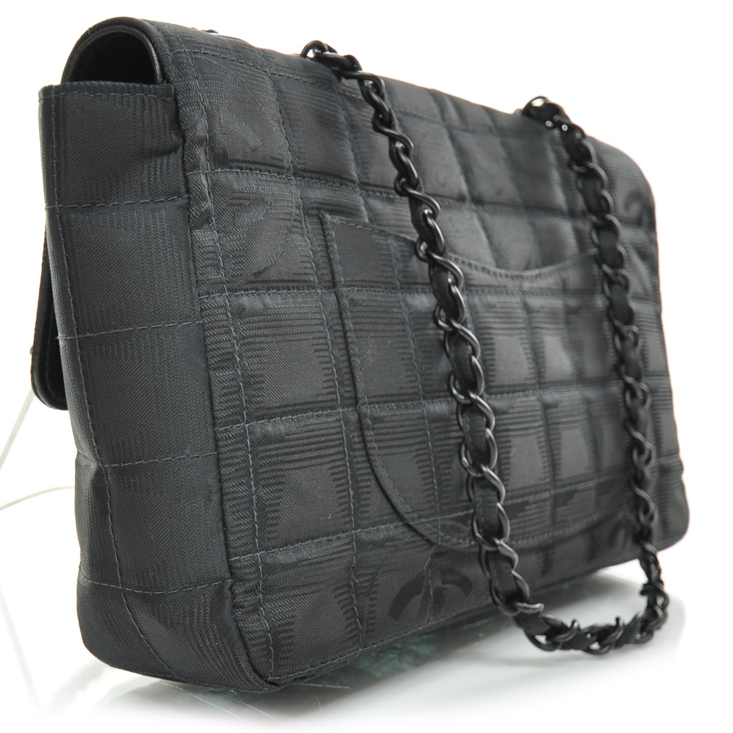 Chanel Nylon Travel Flap Black 2 of 10