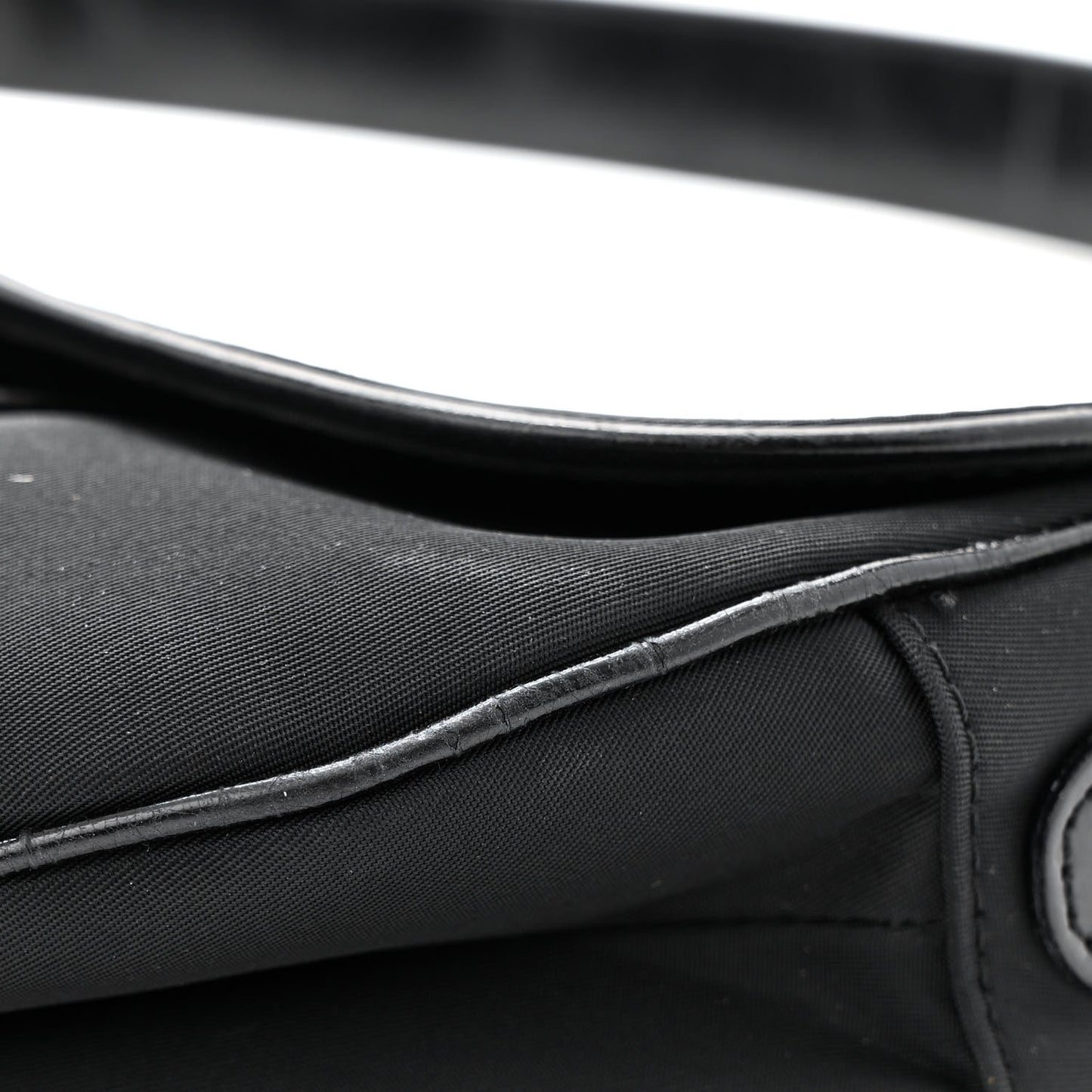 Nylon Saddle Bag Black