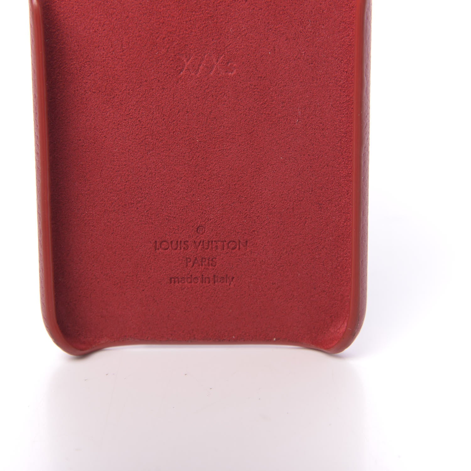 Louis Vuitton Calfskin Monogram iPhone X/XS Bumper Scarlet 8 of 8