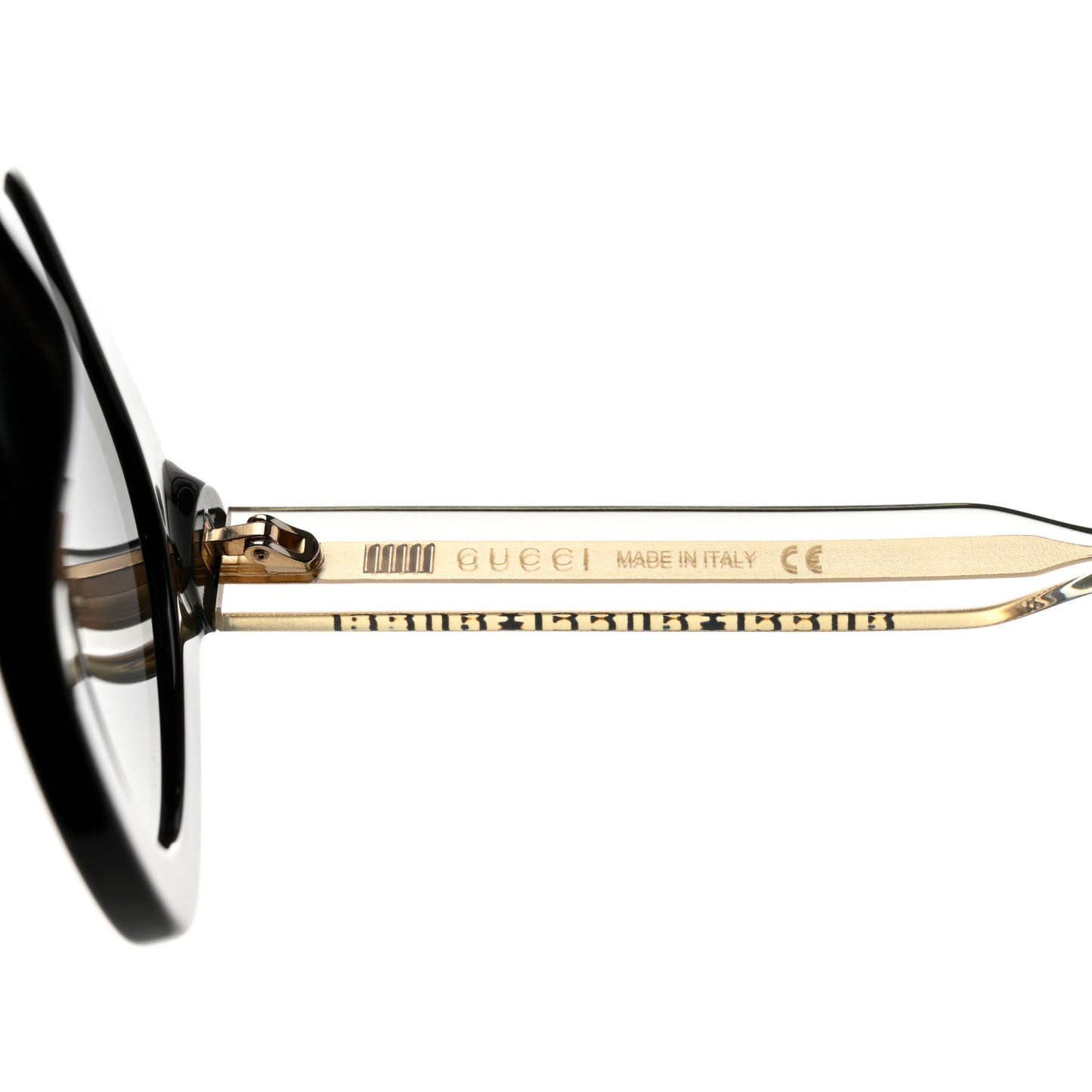 Acetate Crystal Sunglasses GG0564S Black Grey