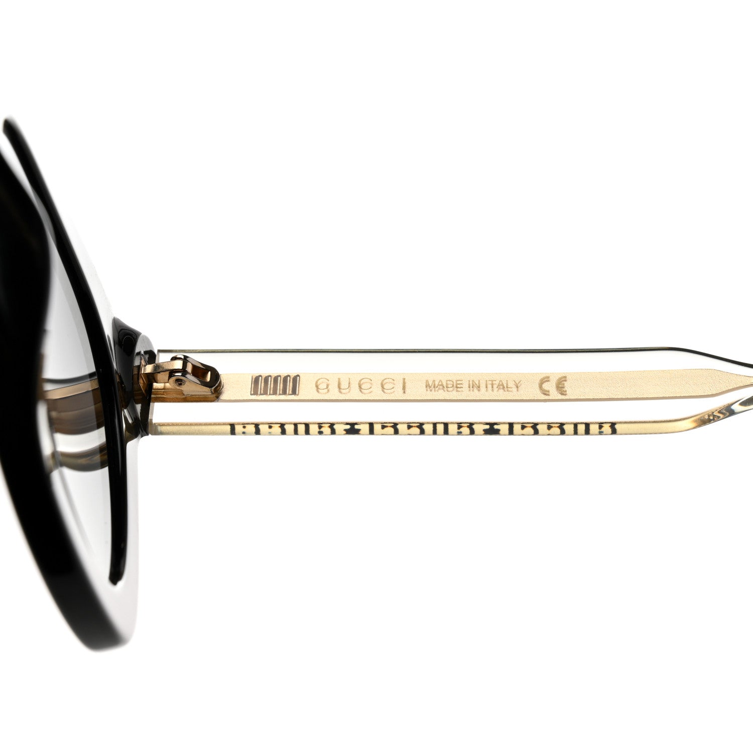 Gucci Acetate Crystal Sunglasses GG0564S Black Grey 7 of 8