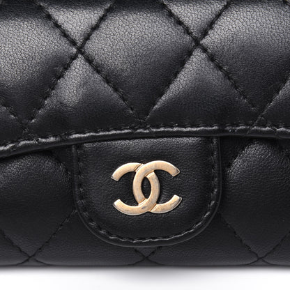 Chanel Lambskin Quilted 4 Key Holder Black 16 of 16
