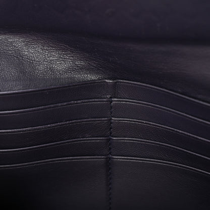 Bottega Veneta Nappa Intrecciato Continental Flap Wallet Dark Blue 10 of 13