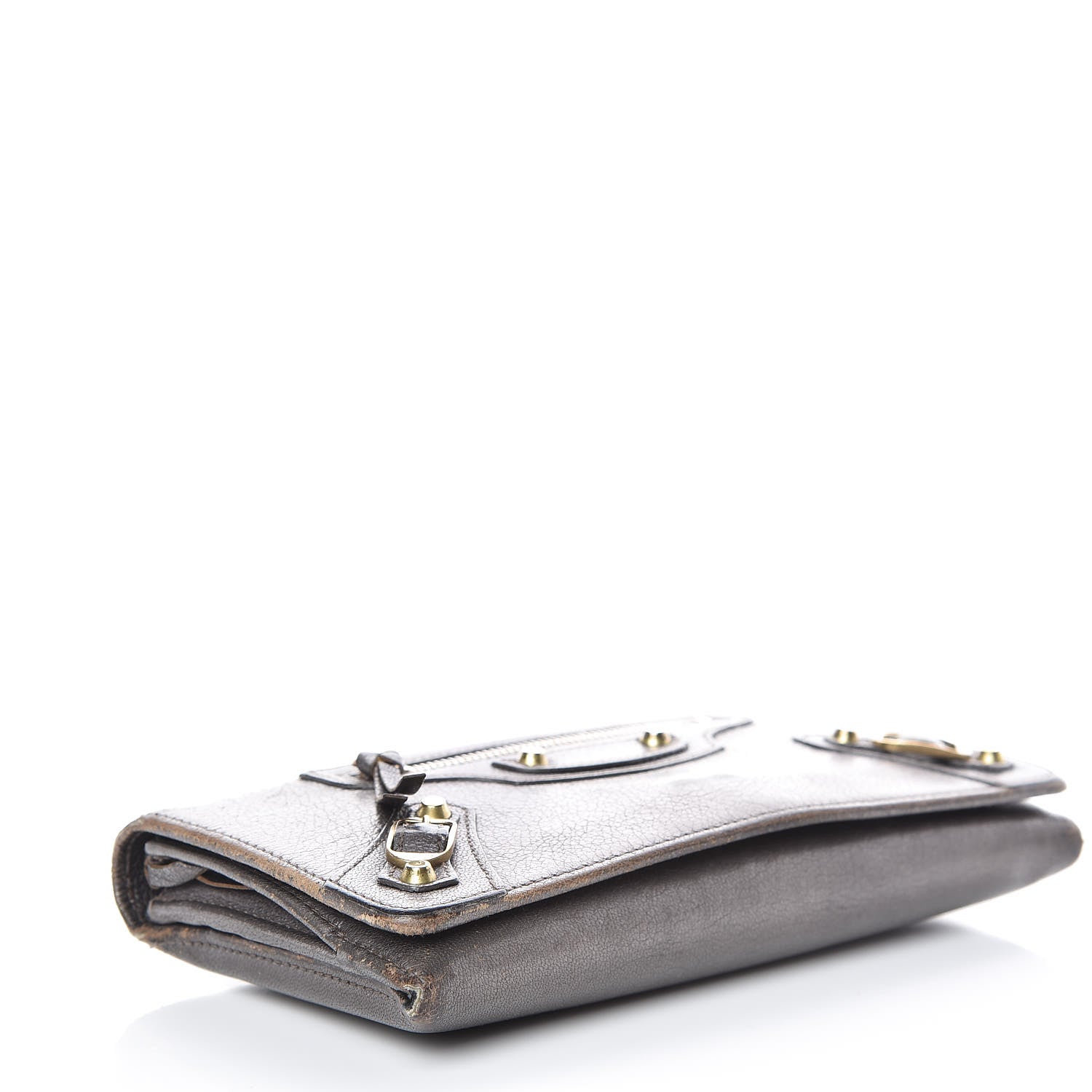 Balenciaga Agneau Classic Gold Hardware Money Wallet Bronze 4 of 24