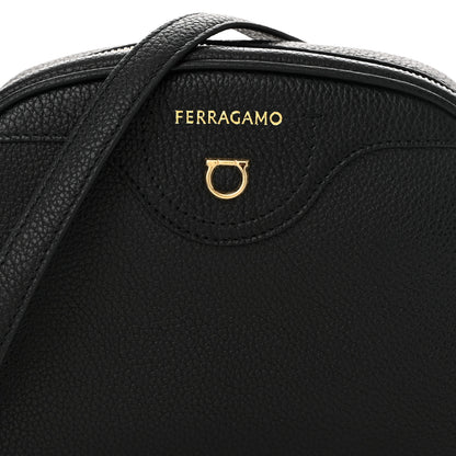 Salvatore Ferragamo Calfskin Travel Camera Crossbody Bag Black 7 of 9