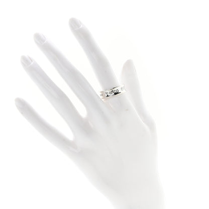 Tiffany Sterling Silver 1837 Band Ring 55 7.25 2 of 5