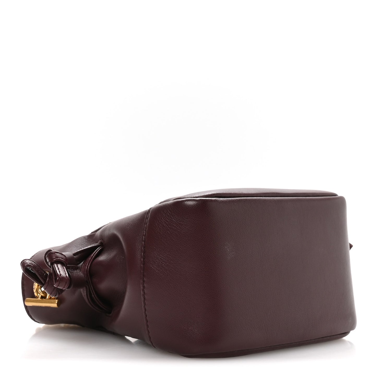 Lambskin Matelasse Monogram Mini Jamie Shoulder Pouch Bag Rouge Cabernet
