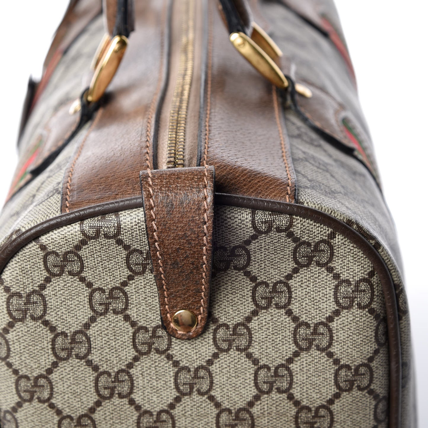 GG Plus Monogram Web Boston Brown