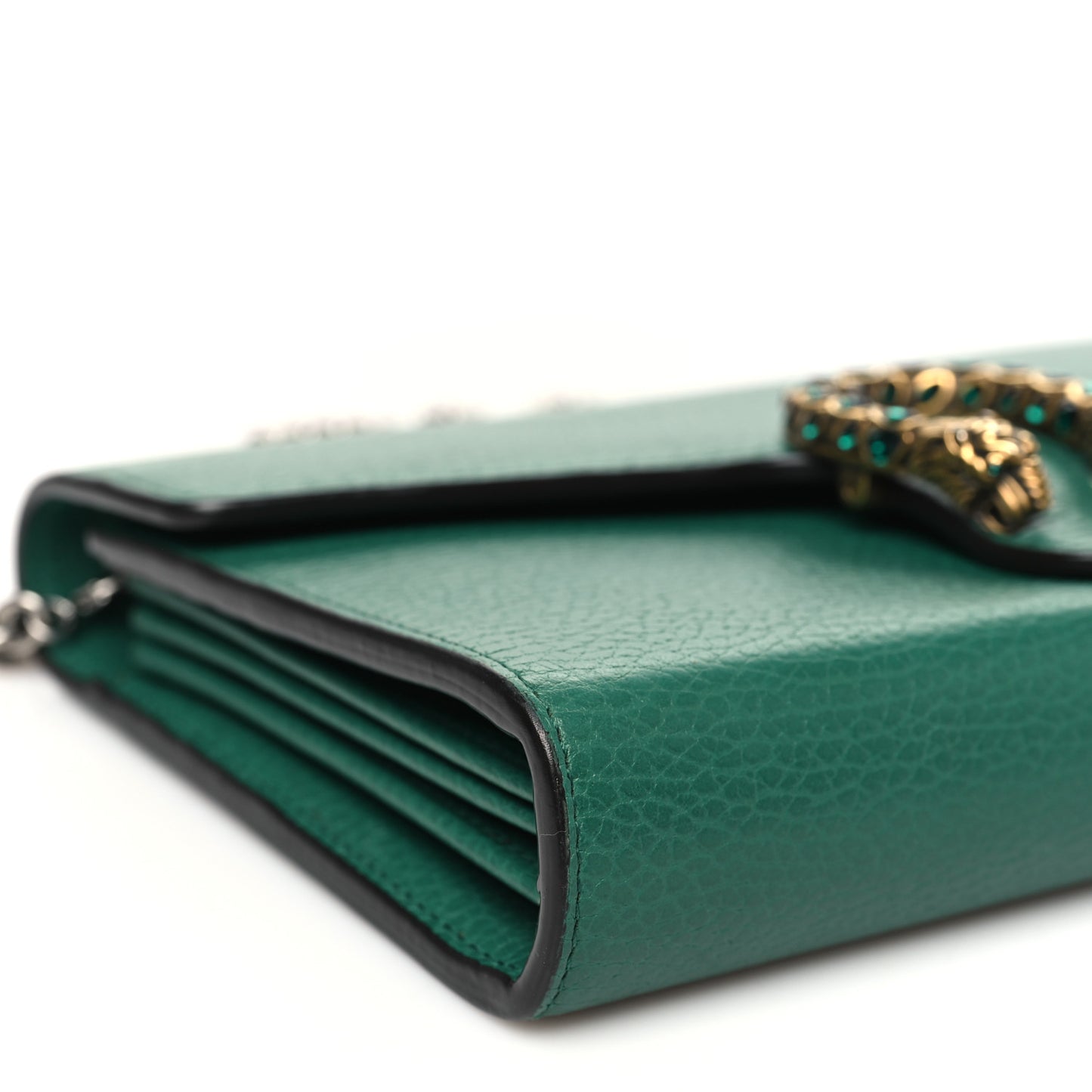 Calfskin Mini Dionysus Chain Wallet Emerald