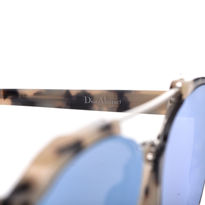 Christian Dior Abstract Square Mirrored Sunglasses Spotted Havana Blue 5 of 8