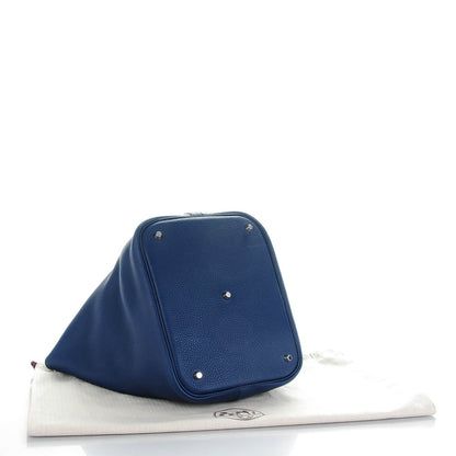 Hermes Taurillon Clemence Picotin Lock 26 GM Bleu Nuit 4 of 9