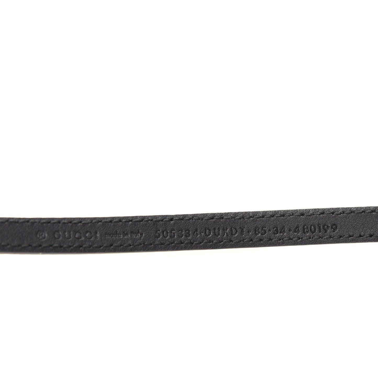 Calfskin Crystal Tiger Head Buckle Thin Belt 85 34 Black