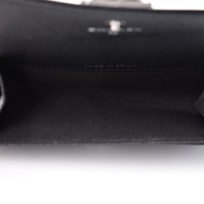 Chanel Caviar Quilted Boy Flap Card Holder Black 5 of 9