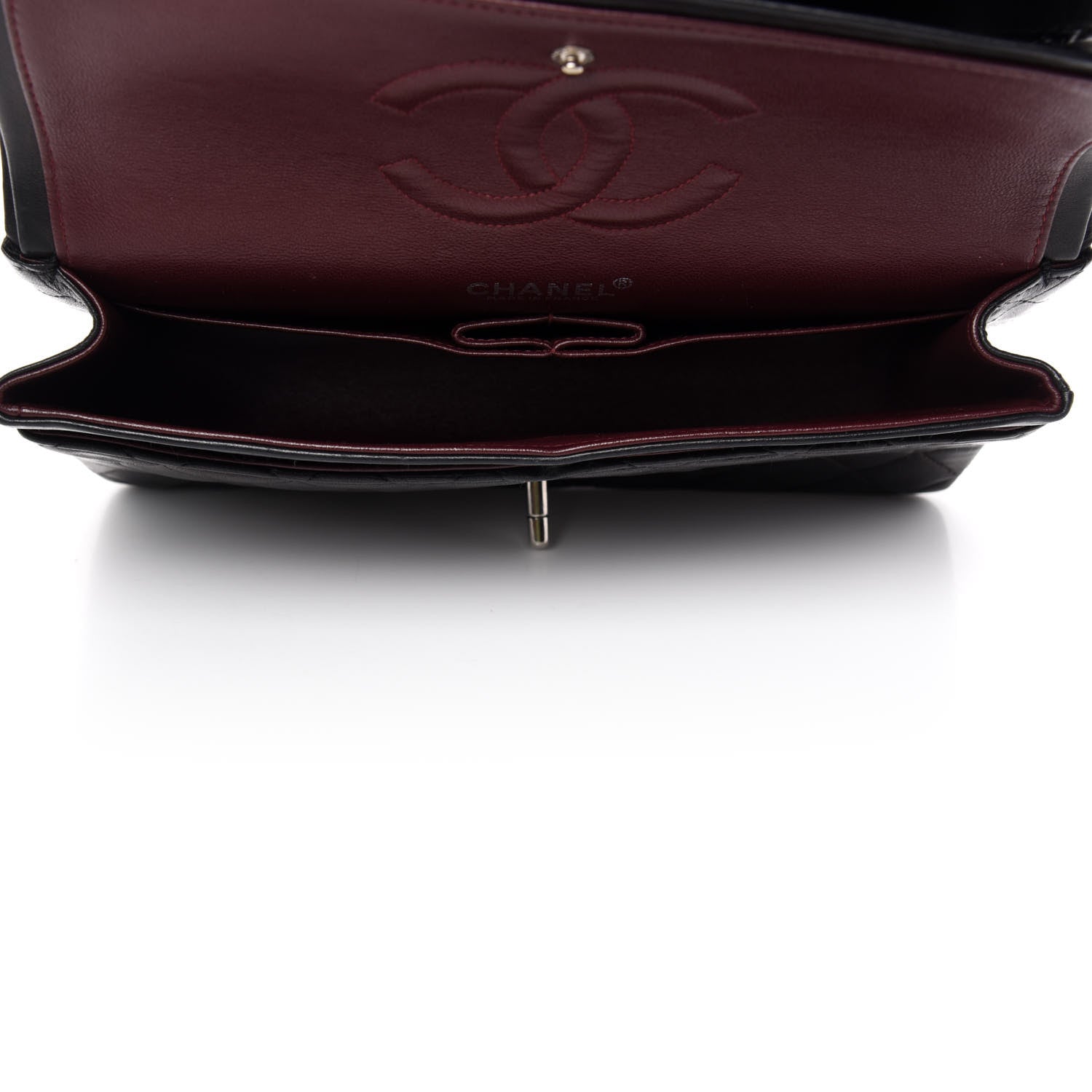 Chanel Lambskin Quilted Medium Double Flap Black 5 of 12