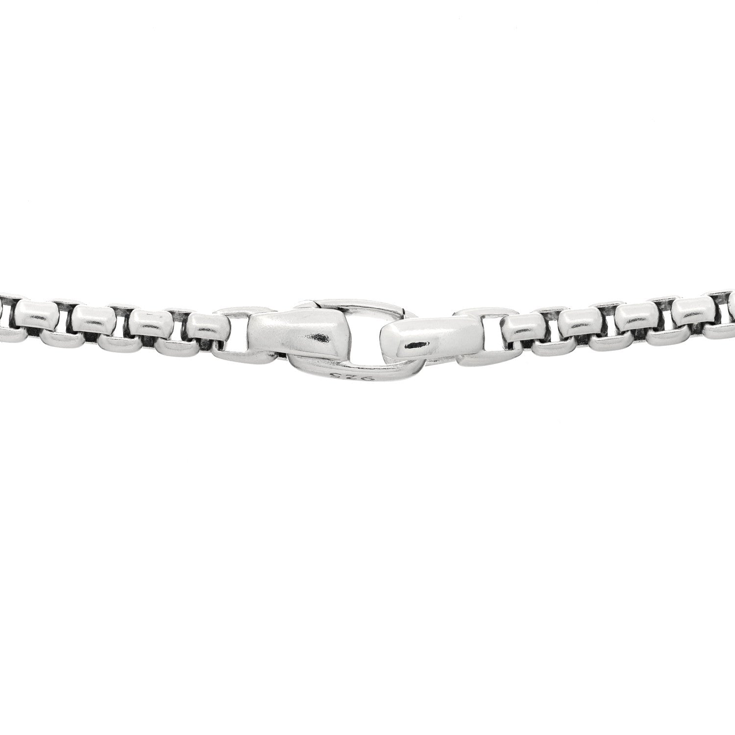 David Yurman Sterling Silver Black Diamond Streamline Cross Station Necklace 26" 4 of 5