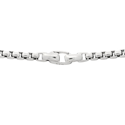 David Yurman Sterling Silver Black Diamond Streamline Cross Station Necklace 26" 4 of 5