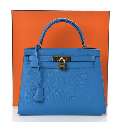 Hermes Epsom Kelly Sellier 28 Bleu Zanzibar 43 of 43