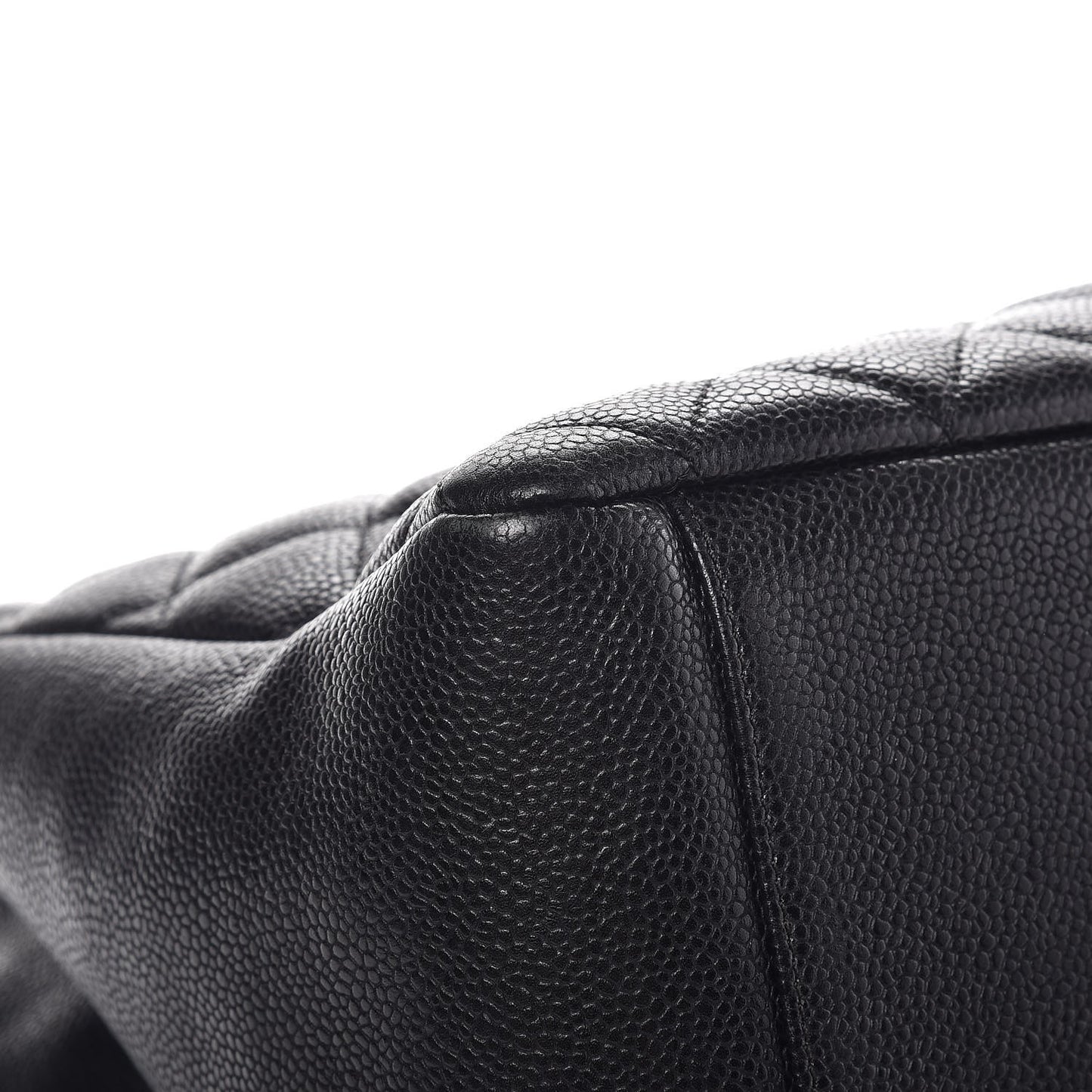 Caviar Quilted Grand Shopping Tote GST Black