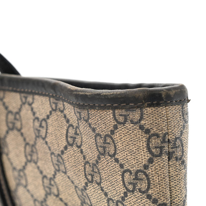 Gucci GG Supreme Monogram Medium Zippered Shopping Tote Navy 21 of 21