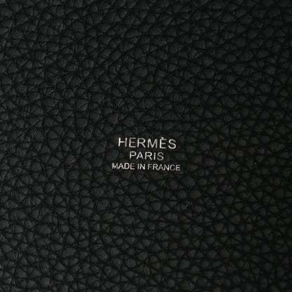Hermes Taurillon Clemence Picotin Lock 22 MM Black 6 of 9