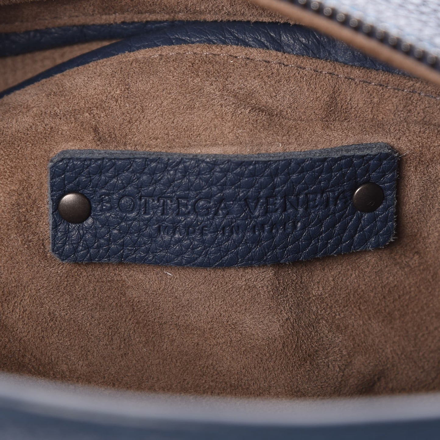 Cervo Deerskin Medium Shoulder Bag Denim