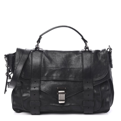 Proenza Schouler Lambskin Medium PS1 Satchel Black 1 of 9
