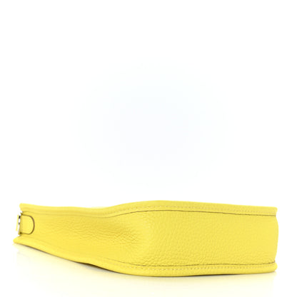 Hermes Taurillon Clemence Evelyne TPM Lime 4 of 8