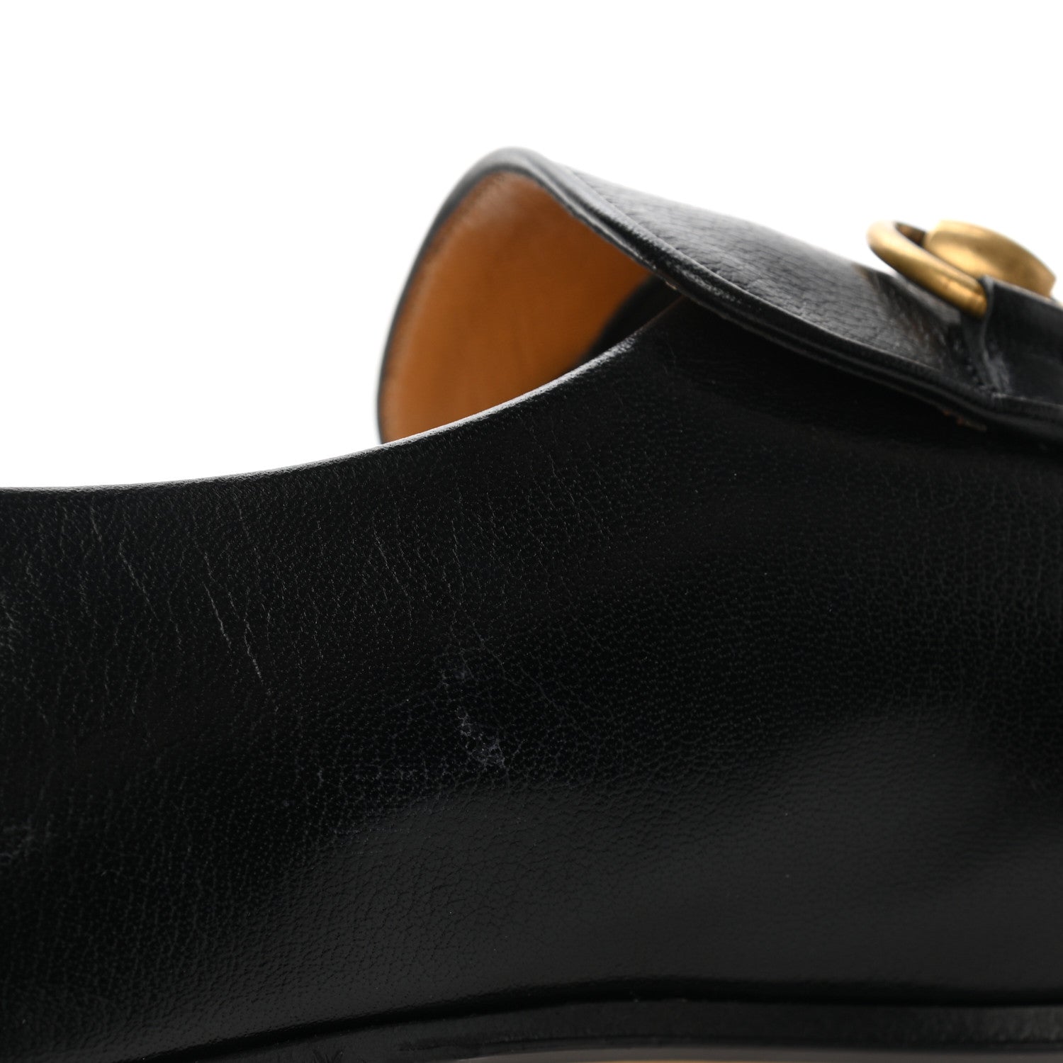 Gucci Goatskin Mens Horsebit Loafers 8 Black 9 of 10