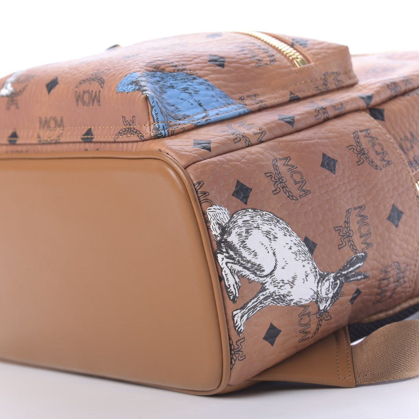 Visetos Small Hide And Seek Rabbit Stark Backpack Cognac
