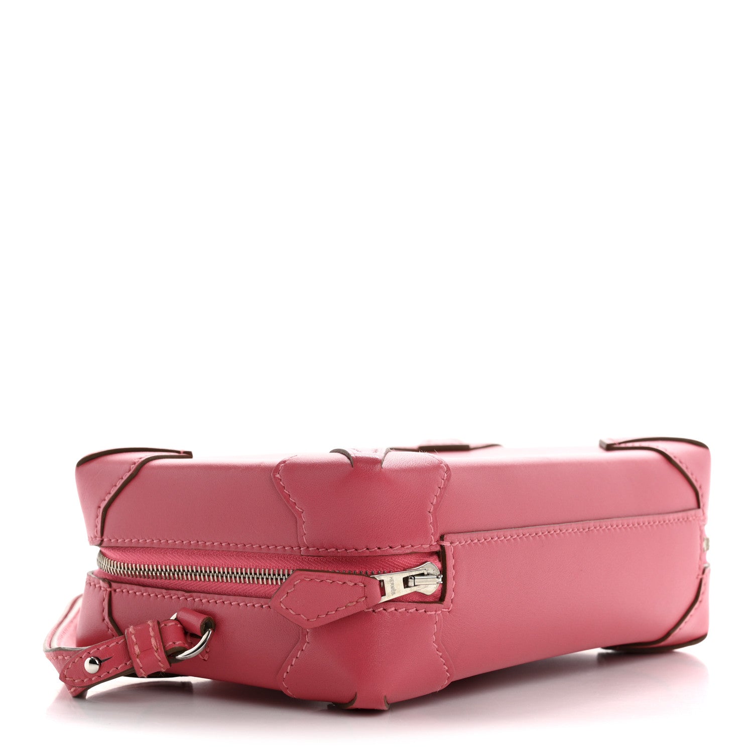 Hermes Tadelakt Mini Pochette Maxibox Rose Lipstick 4 of 7