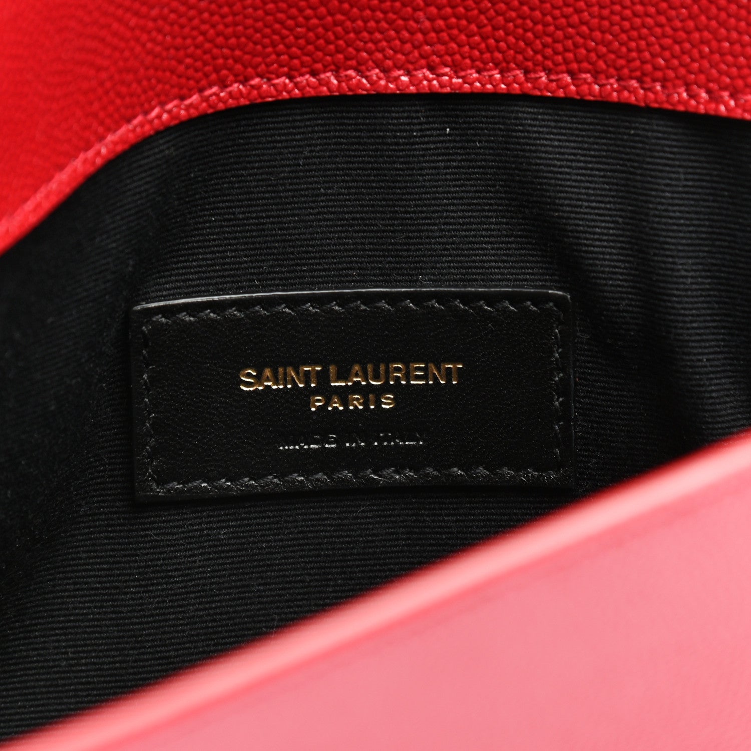 Saint Laurent Grain De Poudre Uptown Pouch Red 6 of 7