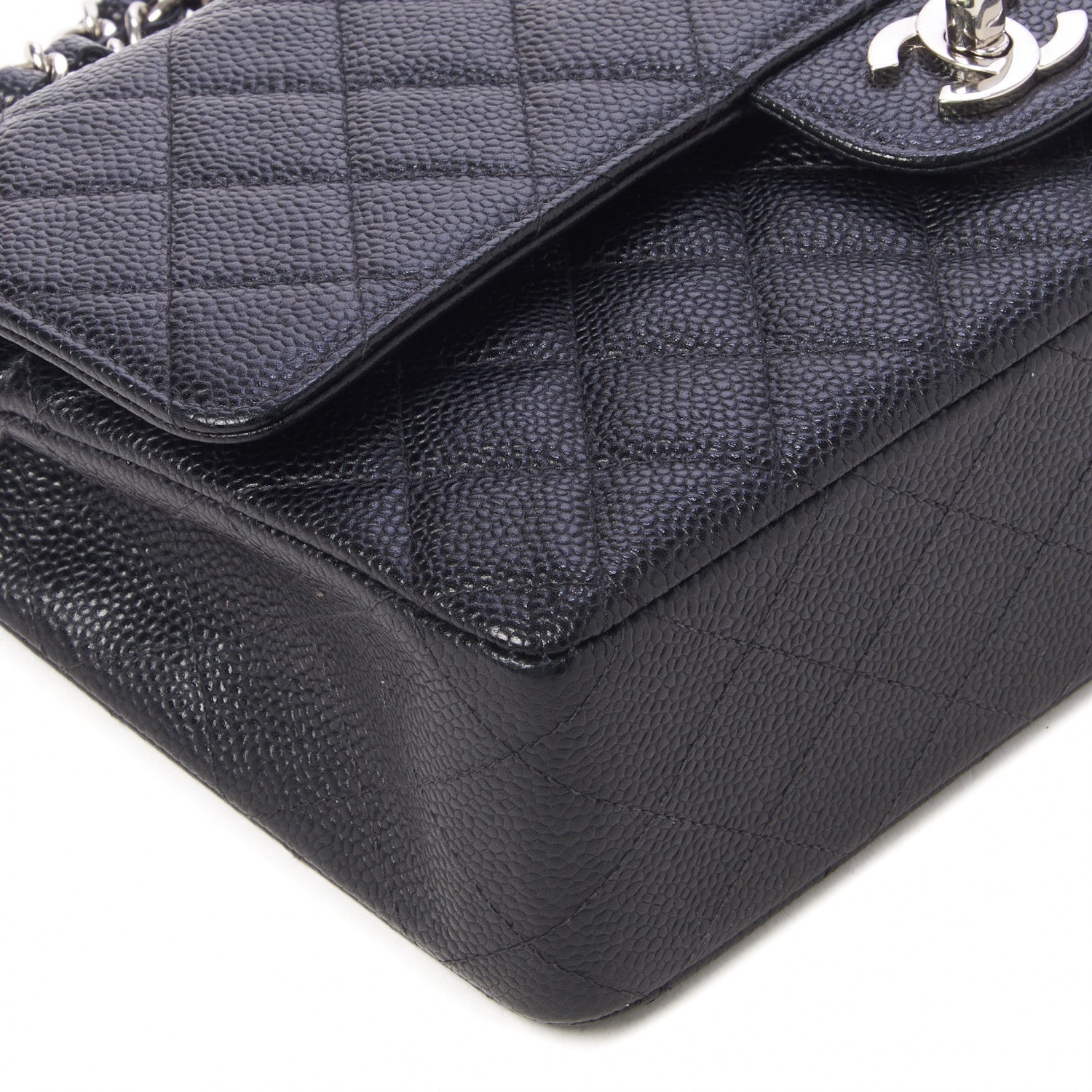 Chanel Caviar Quilted Medium Double Flap Black 6 of 11