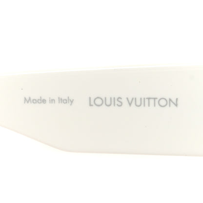 Louis Vuitton Acetate Swarovski Crystal Cyclone Sunglasses Z1737W White 5 of 7