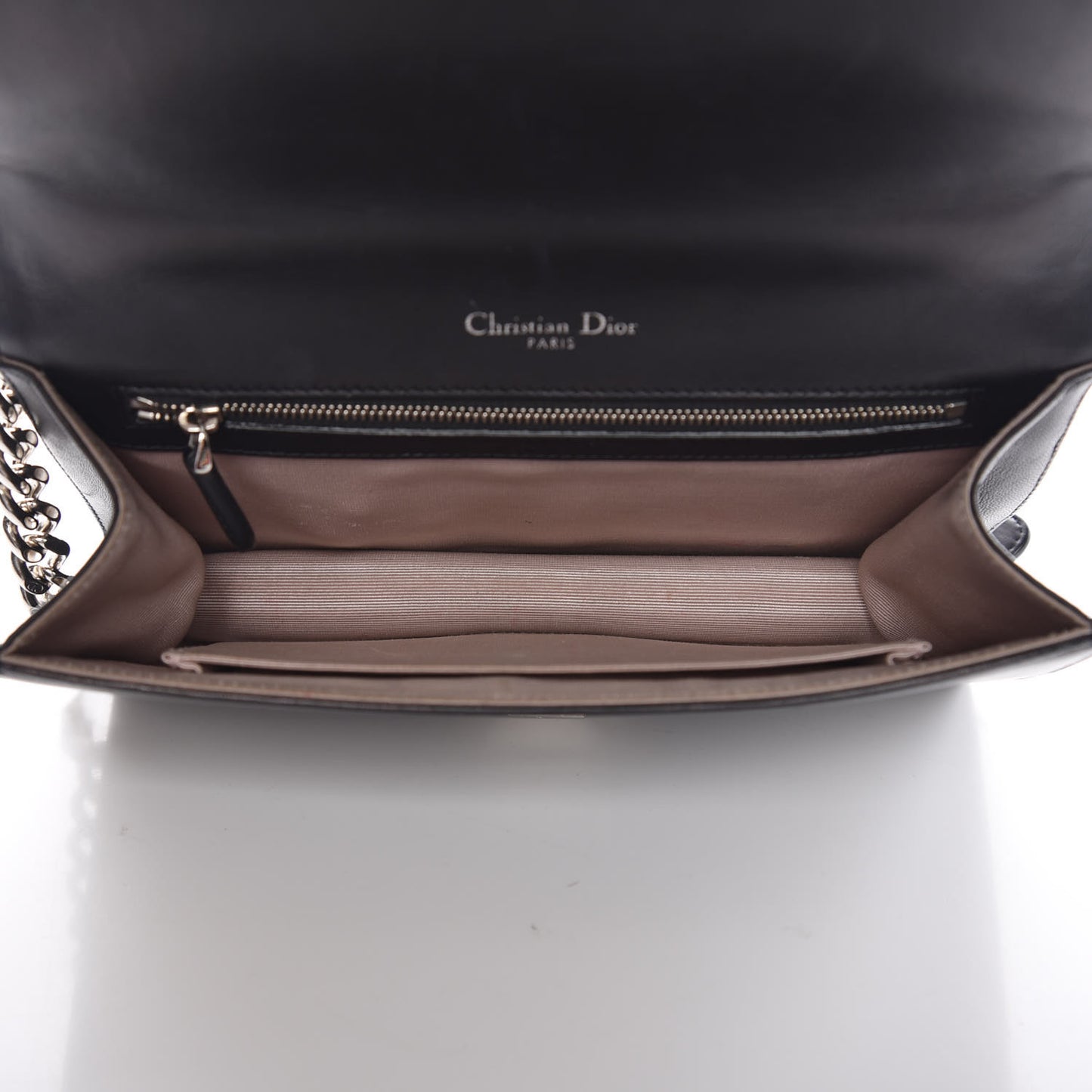 Lambskin Medium Diorama Flap Bag Black