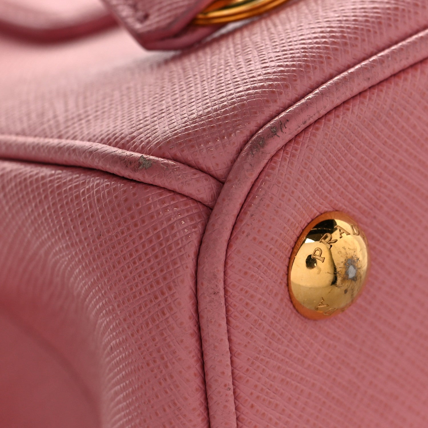 Prada Saffiano Mini Galleria Double Zip Tote Petalo 7 of 19