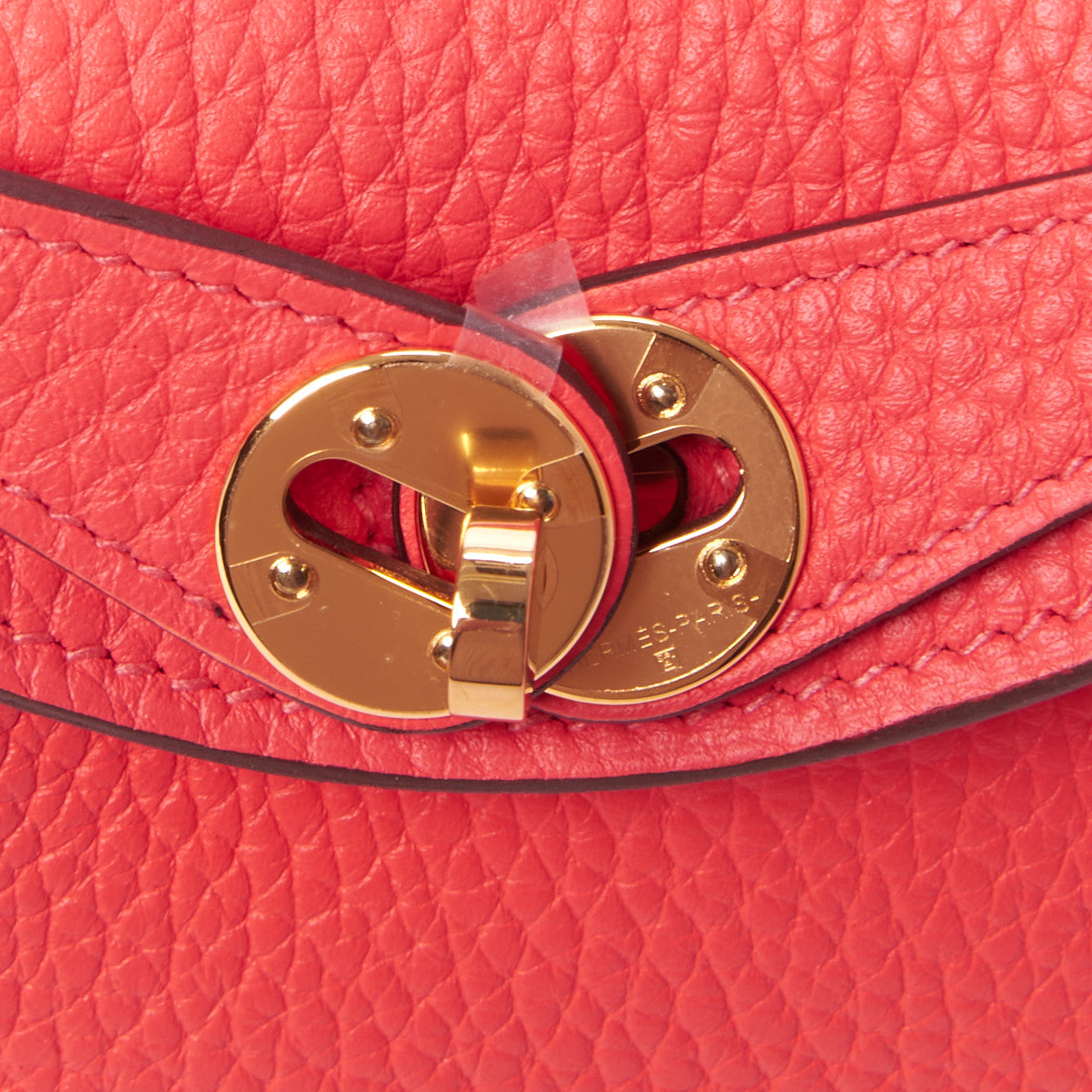 Hermes Taurillon Clemence Mini Lindy 20 Rose Texas 8 of 12