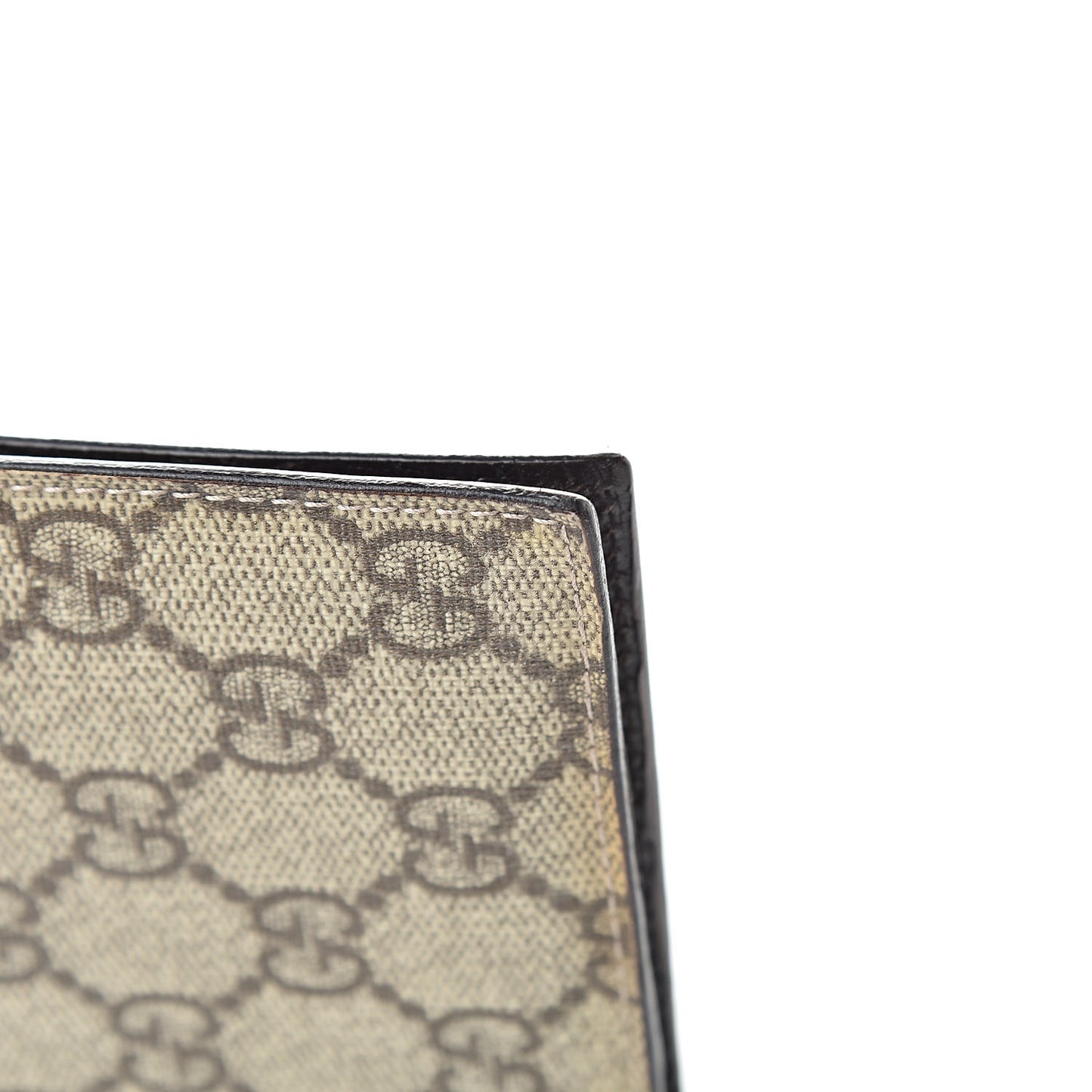 GG Plus Monogram Long Flap Wallet Brown