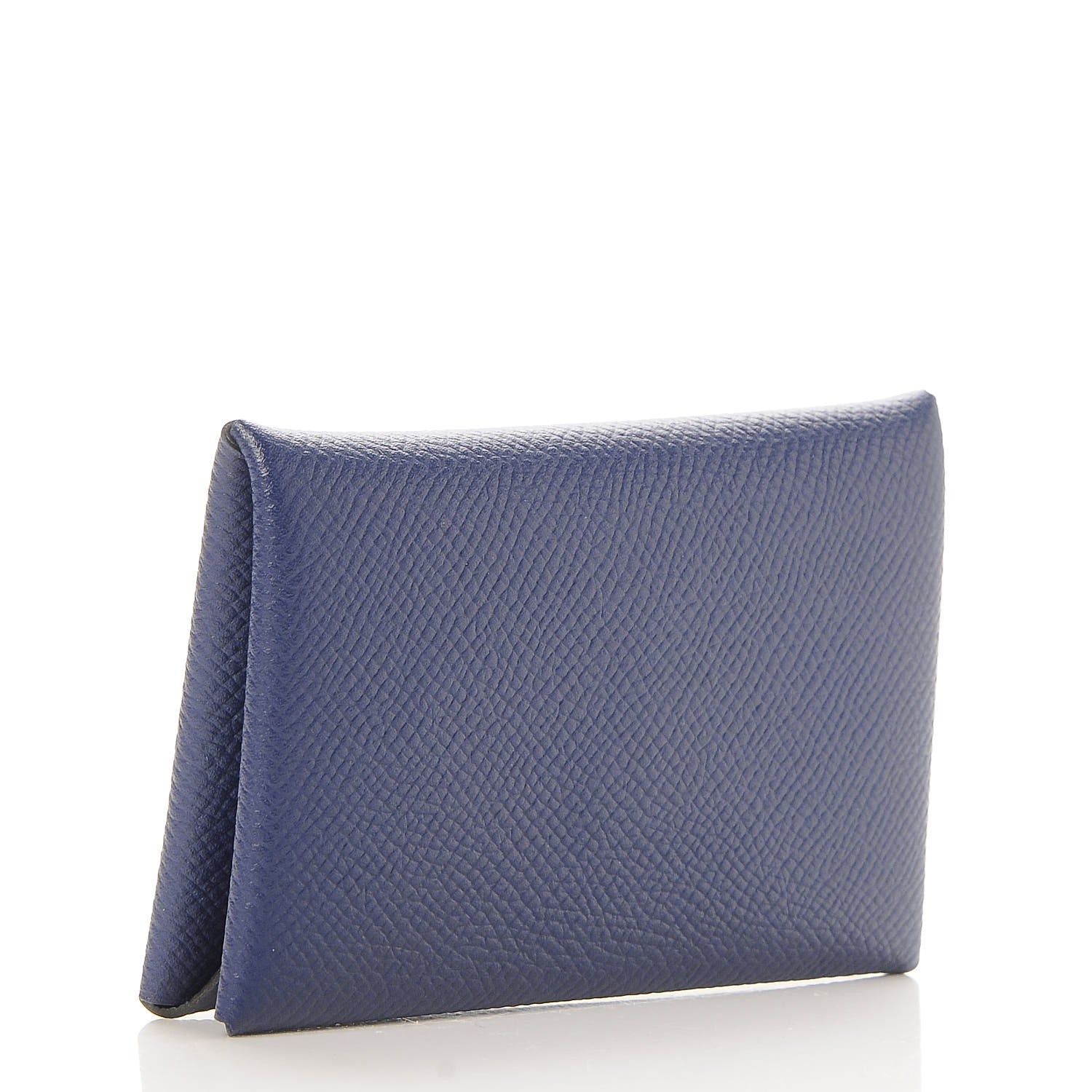 Hermes Epsom Calvi Card Case Bleu Saphir 3 of 7